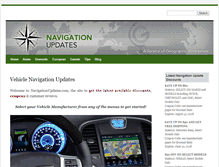 Tablet Screenshot of navigationupdates.com